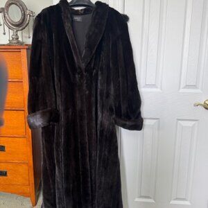 Black Mink Fur Coat